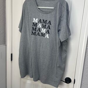 Grey Lane Bryant Mama tee